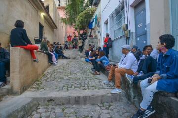 Público da Roda de Conversa no Festival Galeria Providência 2019. 