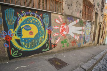 Mural do artista Tarso, na Ladeira do Livramento. Edição 2019. 