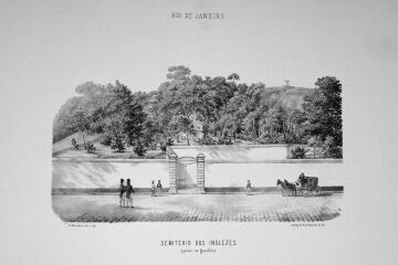 cemitério dos Ingleses, praia da Gamboa, 1856. Pieter Godfried Bertichem